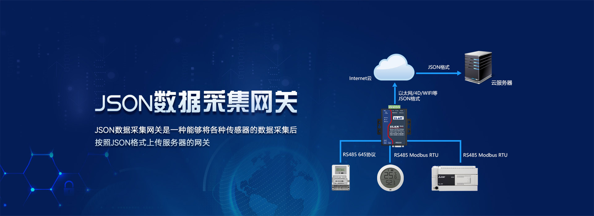 JSON数据采集网关